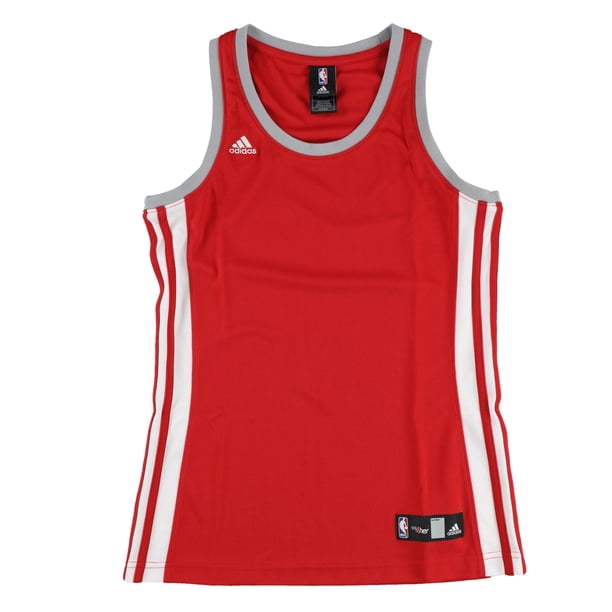 Adidas Womens Blank NBA Jersey, red, M