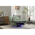 thumbnail image 3 of 270° Swivel Power Recliner Chair with Bluetooth Music Player, Intelligent Voice Control Reclining Chairs with USB Ports, Phone Holder and Hidden Arm Storage, Electric Rocker Sofa, 3 of 7