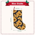 thumbnail image 3 of Salouo Navy Blue Plaid Sunflower Print Christmas Decorations Stockings 1 Pack 18'' Xmas Stockings Holiday Stocking Personalized Farmhouse Decor for Home Family Party Tree, 3 of 7