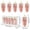 Rose Gold, variant on 5 Piece Christmas Pinecone Ornaments Set 3.5 Inch Realistic Textured Plastic Pine Cones for Tree Wreath Garland Mantel Decor Holiday Home Festive Decorations