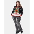 thumbnail image 2 of No Boundaries Christmas Sweater, Midweight, Women's and Women’s Plus, 2 of 5