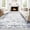 Blue tint, variant on 2x6 Washable Runner Rug, Non-Slip, Vintage Floor Carpet, Low Pile, Distressed Pearl Velvet, Foldable, Soft, Bathroom, Laundry, Entryway, Blue.