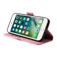 thumbnail image 3 of K-Lion Wallet Case for iPhone 7 Plus/iPhone 8 Plus,Shockproof Magnetic Clasp Folio Flip Kickstand ID Credit Card Slots Holder PU Leather Wallet Phone Cover with Wrist Strap,Pink, 3 of 14