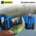 thumbnail image 3 of Newbeny Cordless Impact Wrench 1/2", Powerful Brushless Motor Driver w/ 3-Mode Speed, Max Torque 515 ft-lbs (700N.m), Power Impact Wrench W/ 2PCS Batteries for Car Home Truck Mower, 3 of 8