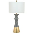 thumbnail image 3 of Safavieh Iris 30.5 in. H Mid-Century Table Lamp, Grey/Gold, Set of 2, 3 of 5