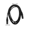 thumbnail image 2 of GETAJGHSD 1Pcs Xlr Male To Xlr Female Cable Black With Balanced Audio 300X2.2X2.2In, 2 of 7