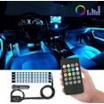 thumbnail image 4 of PVUEL 4 Pcs LED Car Interior Strip Lights Atmosphere Neon Lamp APP Remote Control With Sound Active Function, 4 of 11