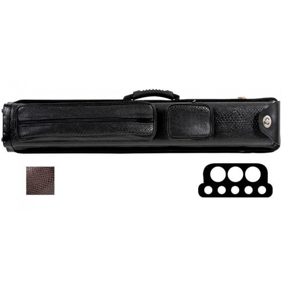 Elite ECNR35 BLACK 3Bx5S Billiards Pool Cue Stick Case w/ Shoulder Strap