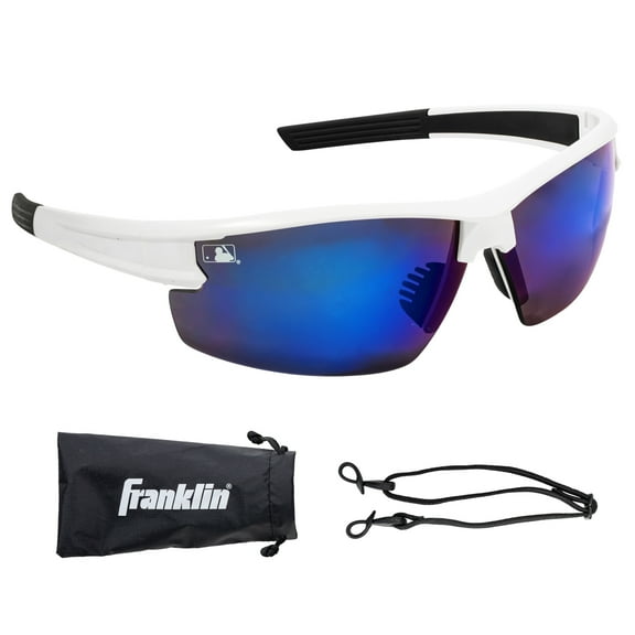 Franklin Sports Baseball Sunglasses - Youth   Adult Baseball   Softball Glasses - White