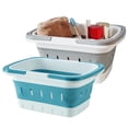 thumbnail image 1 of Carrito de baño portátil plegable de plástico MINDFARGE con asa, 1 of 6