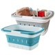 thumbnail image 1 of Carrito de baño portátil plegable de plástico MINDFARGE con asa, 1 of 6