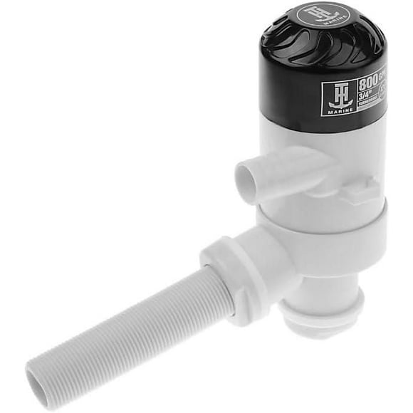 Blue Dog Marine Pompe de vivier à travers la coque 800 GPH pour bateau, cartouche submersible pour aérateur de réservoir d'appât 12 V 5 A