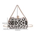 thumbnail image 5 of Bolso Noche Leopardo Hombro Con Cadena para Mujer Mano Fiesta Graduación (), 5 of 5