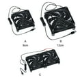 thumbnail image 3 of Office USB Powered Cooling Fan Living Room Bedroom Wind Headsink Replacement TV Box Computer Router Strong Wind External Fan Accessories 12cm Type 2, 3 of 9