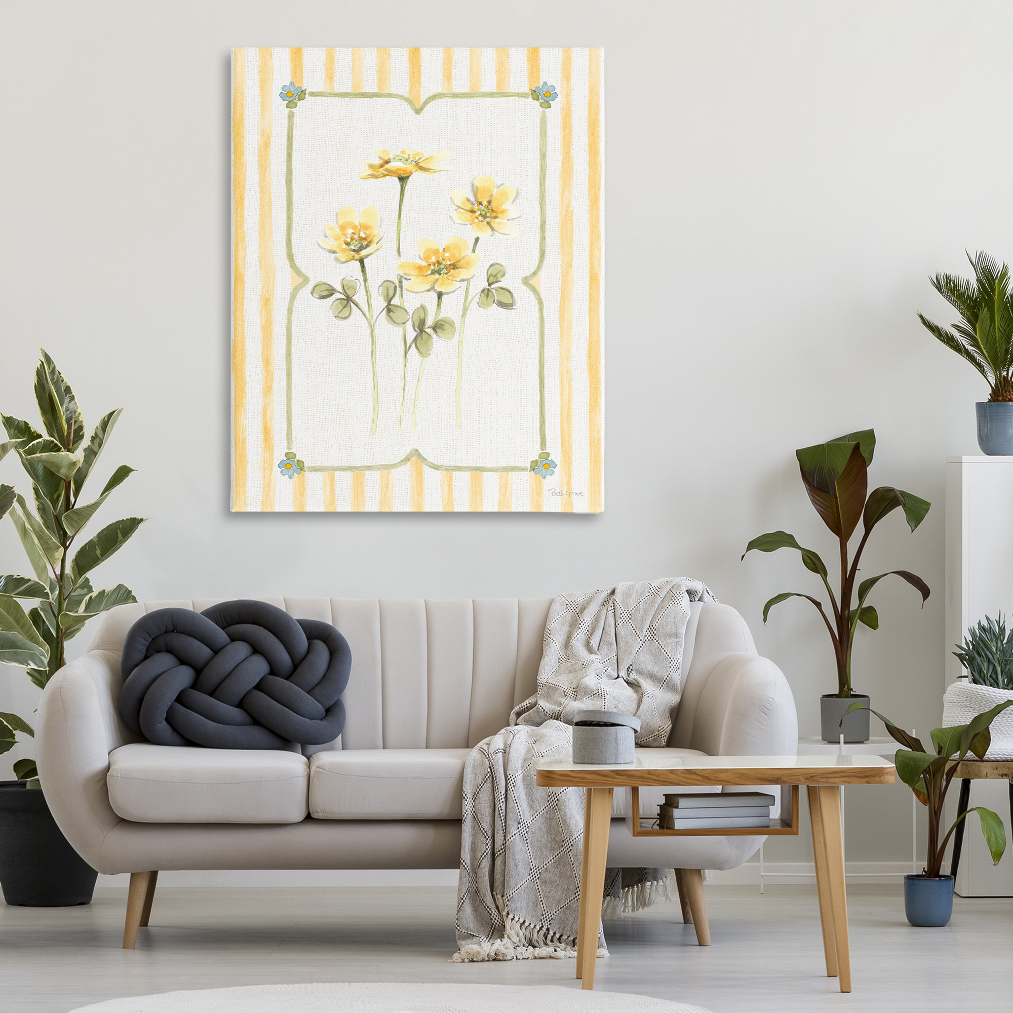 Stupell Industries Sweet Honey Florals Canvas Wall Art, design by Beth Grove