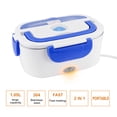 thumbnail image 3 of Electric Lunch Box 40W -Stainless office Steel Portable Food Warmer Heater Spoon and 2 Compartments Included for Car Truck and Work, 3 of 8