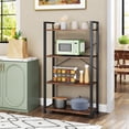 thumbnail image 4 of Gymax 47'' Floor Bookcase w/ Open Shelves Heavy Duty Metal Frame & Anti-Toppling Kits, 4 of 10