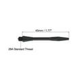 thumbnail image 2 of Uxcell 45mm Dart Shafts, 2BA Plastic Dart Stems - 6 Pack (Black), 2 of 5