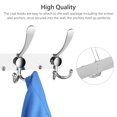 thumbnail image 4 of EEEkit Wall Mounted Coat Rack Stainless Steel, 15 Hooks, 18" Silver, Limited to 33lb, 4 of 9