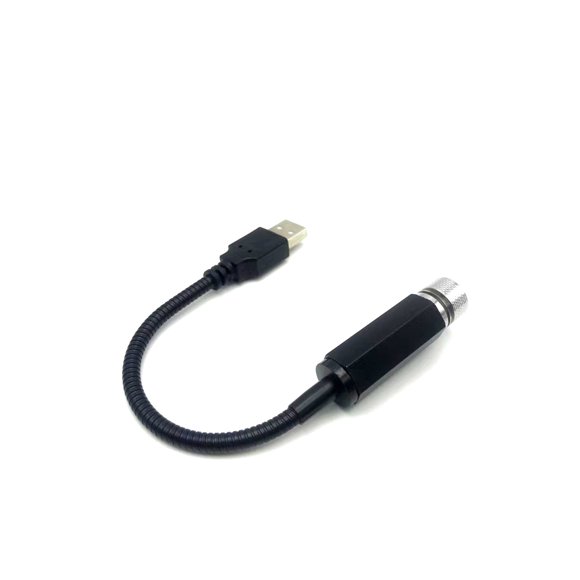 Luz de aire con forma de estrella USB para coche, luz láser dinámica con forma de respiración de bebé, proyección de techo, luz de ambiente decorativa, modificación del interior del coche