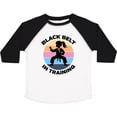 thumbnail image 3 of Inktastic Girls Karate Black Belt in Training Girls Toddler T-Shirt, 3 of 5