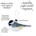 thumbnail image 3 of Chickadee Bird Ornament - Art Glass Light Catcher, 3 of 5