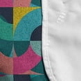 thumbnail image 4 of Geometric Microwave Oven Cover, Patchwork Inspired Half Arc Shaped Colorful Curved Stripes in Grunge Style, Water Resistant Organizer with Pockets for Kitchen, 36" x 12", Multicolor, by Ambesonne, 4 of 4
