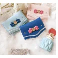 thumbnail image 5 of Women Short Lolita Wallets Female Card Holder Purses Girls Small Wallet with Coin Purse Carteras Kawaii Bowknot wallet (Blue), 5 of 7