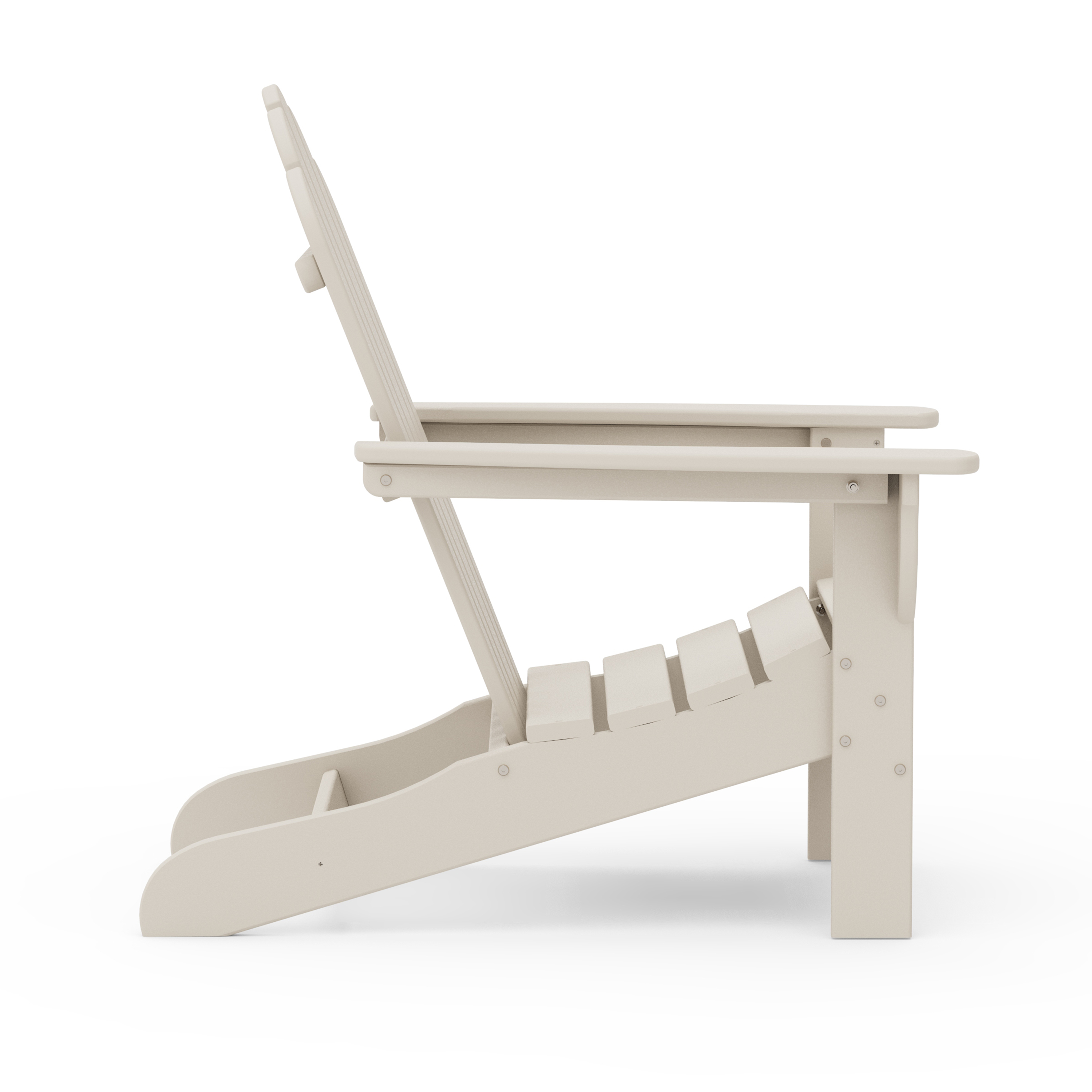 Better Homes & Gardens by POLYWOOD Southlake Outdoor Flowerback HDPE Adirondack Chair, Patio Seat, Weather Resistant, Sand