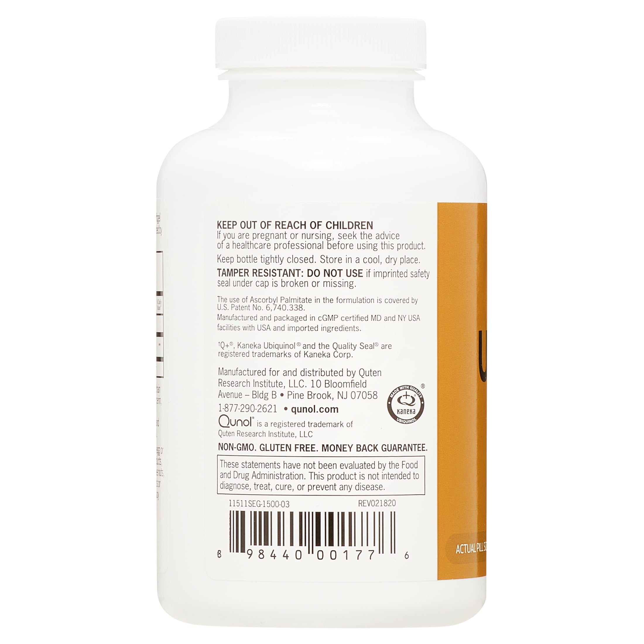 Qunol Ubiquinol CoQ10 Softgels, 100mg, Heart Health Supplement, 120ct