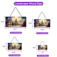 thumbnail image 5 of Merry Christmas Labrador Retriever Santa Hat Xmas Tree Winter Holiday Landscape Wood Sign Lab Dog Lover Gifts Hanging Wall Home Decor - 01013, 5 of 5