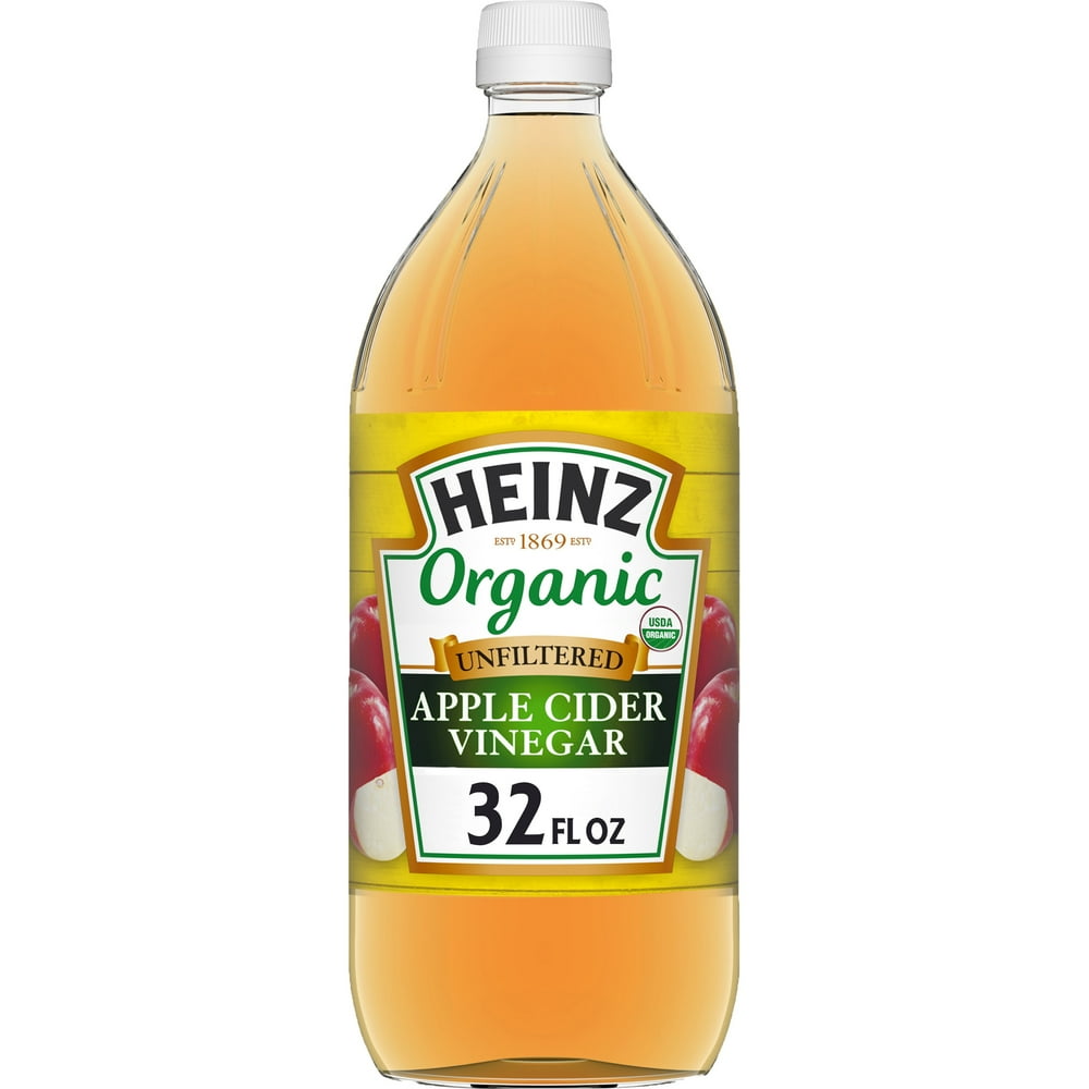 Heinz Organic Unfiltered Apple Cider Vinegar with the Mother, 32 fl oz Bottle