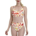 thumbnail image 2 of Picia Firefighter Icons Women's High Waisted Bikini Scoop Neck Swimsuit Two Pieces Bathing Suit-Small, 2 of 8