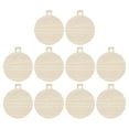 thumbnail image 4 of EZPXFCI 10pcs Wooden Snowflake with Holes, 3.39" Unfinished Predrilled Natural Wood Slices for Crafts Centerpieces, Wooden DIY Christmas Ornaments Hanging Decorations, 4 of 7