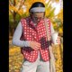 thumbnail image 5 of Chaleco de Cuadros para Mujer, Sin Mangas, de Forro , de Invierno, con Cuello Alto, Cremallera y Bolsillo en el Pecho. Rojo L, 5 of 9