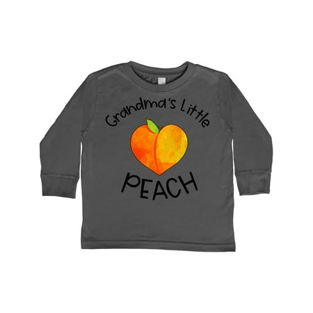 

Inktastic Grandma s Little Peach Cute Peach Heart Gift Toddler Boy or Toddler Girl Long Sleeve T-Shirt