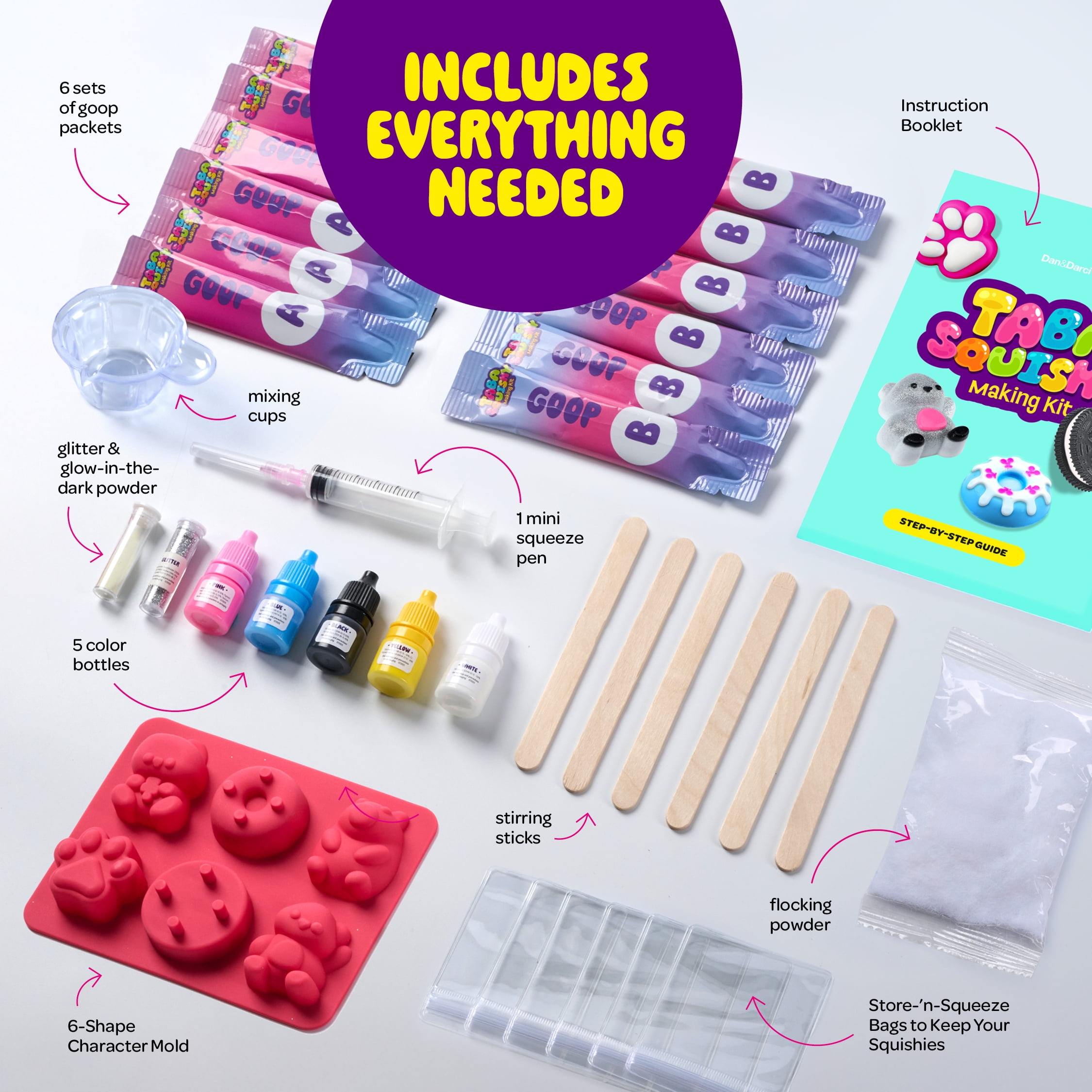 D&D Taba Squishy Making Kit for Kids - Birthday Gifts for Girls - Toys for Girls & Boys - Craft Activities for Kids