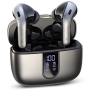 VEATOOL Bluetooth Headphones True Wireless Earbuds 65H Playback Power Display Earphones with Wireless Charging Case IPX7 Waterproof in-Ear Earbuds with Mic for TV Smart Phone Computer Laptop