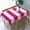 White Gray and Pink, variant on Rectangle Tablecloth Striped White and Yellow Oblong Table Cover Washable Table Cloths for Kitchen Dinning Party Tabletop Modern Decoration 60 x 84inch