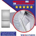 thumbnail image 3 of Whole Parts Refrigerator Freezer Door Seal Gasket, White Color, Part# WP4357142 - Replacement & Compatible with Some Amana, Crosley, Maytag and Whirlpool Refrigerators, 3 of 7