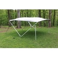 thumbnail image 4 of GREY/GRAY SQUARE TUBE FRAME VORTEX 4 BOW PONTOON/DECK BOAT BIMINI TOP 10' LONG, 97-103, 4 of 9