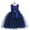 199#Dark Blue, variant on Toddler Girls Net Yarn Embroidery Bowknot Birthday Party Gown Kids Cute Dresses Girls For Dresses Light Up Dress