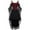 Wine, variant on Plus Size Goth Dress for Women Bell Sleeve Lace Up Costumes Steampunk Dresses Cold Shoulder Halloween High Low Medieval Clothes