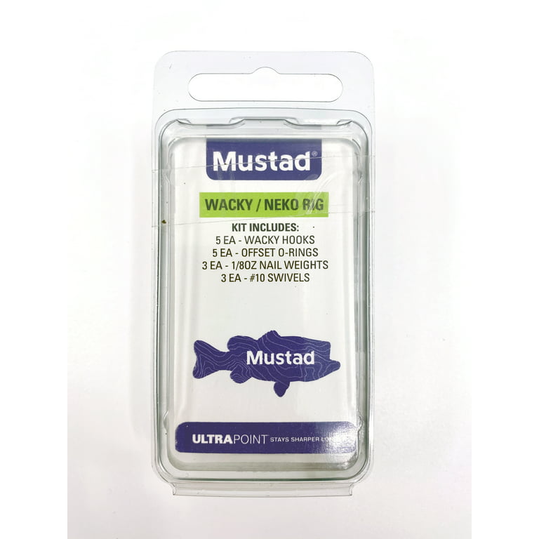 Mustad Wacky/Neko Rig Assorted Fishing Hook Kit