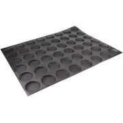 Sasa Demarle SF 1006 Flexipan Air Perforated Baking Mat with 48 Round Cavities, Each 2.25 Inch x 0.75 Inch High