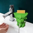 thumbnail image 5 of Kumdkd Cow Sponge Holder for Kitchen Sink, Cute Funny Sponge Organizer with Drain Hole to Keep Sponge Dry, Countertop Decor, Housewarming Gift, Multiple Colors, Plastic Sponge Drying Rack, 5 of 6