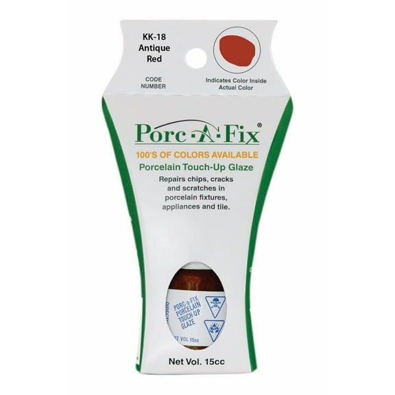 Porc-A-Fix Touch-Up Repair Glaze Kit to Match Kohler, Antique Red (KK-18)
