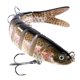 thumbnail image 5 of Señuelos Crank Ganchos Cebo Bass Shamjiam Señuelos de pesca de articulación múltiple 10 cm, 5 of 9