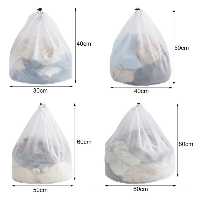Walbest Mesh Laundry Bag, Anti-Deform Tough Washing Net Bag with  Drawstring, Durable Wash Bag for Delicates, Garment Laundry Mesh Bag for  Family