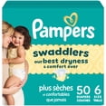 thumbnail image 1 of Pampers Swaddlers Couches, Taille P6 (23-44 lbs), Absorbantes, Garde Bébé au Sec et Confortable, Couche Jetable pour Bébé Sécuritaire pour la Peau, 1 of 26